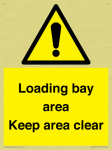 Loading bay area Keep area clear